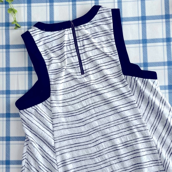 Monteau Black and White Striped Flowy Blouse - Picture 4 of 5